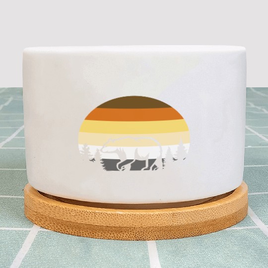 Gay Bear LGBT Bear Plant Pots, LGBT bear Rainbow Flag