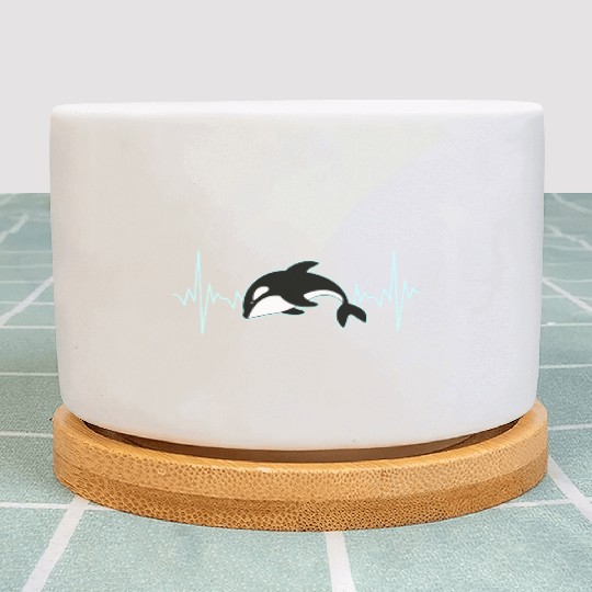 Orca Whale Heartbeat Plant Pots