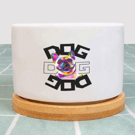 My dog is my valentine Plant Pots