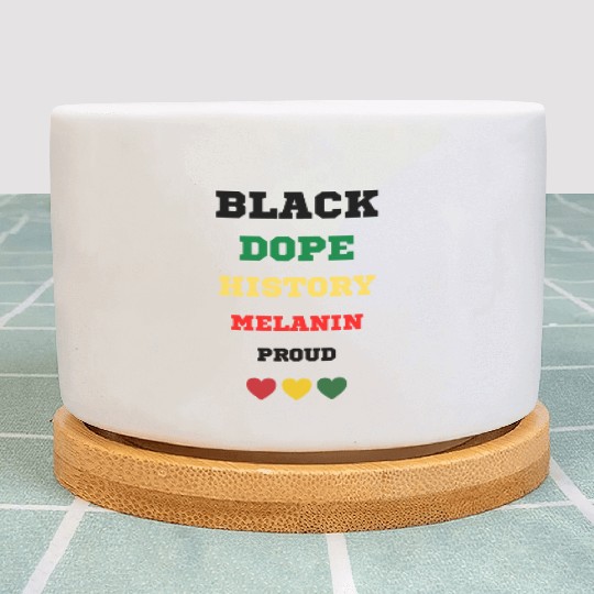 Black and Proud Plant Pots