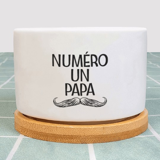 Numero Un Papa French Dad Fathers Day Number 1 Dad Plant Pots