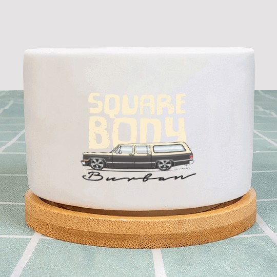 square body Santa Fe Tan Plant Pots