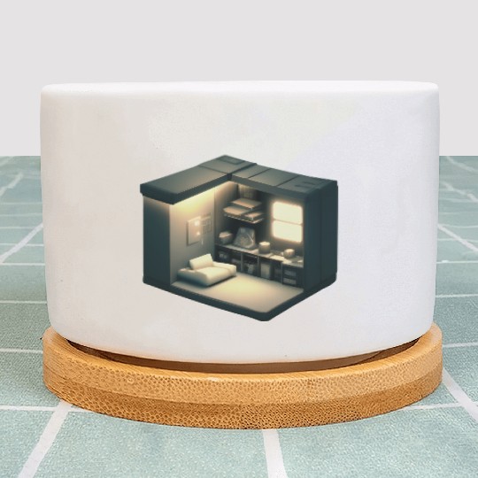 Isometric House Print - Modern Twist on Home Decor Plant Pots