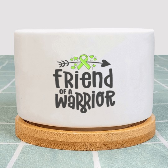 Friend Of A Warrior Lime Green Ribbon Lyme Plant Pots