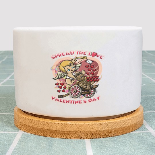 Spread The Love Cupid Arrow Heart Plant Pots