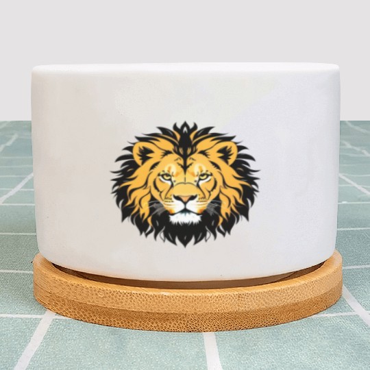 Royal Cartoon Lion - King of the Jungle 12 Plant Pots