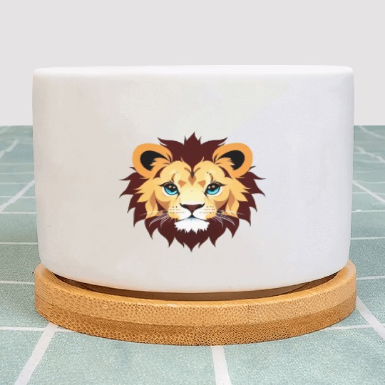 Royal Cartoon Lion - King of the Jungle 3 Plant Pots