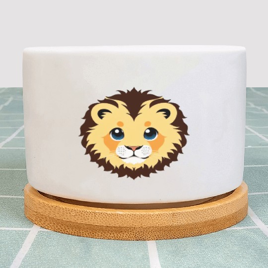 Royal Cartoon Lion - King of the Jungle 8 Plant Pots