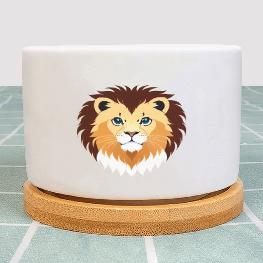 Royal Cartoon Lion - King of the Jungle 5 Plant Pots