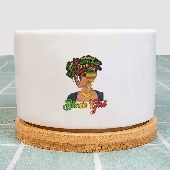 Juneteenth Independence Day Black Girl Plant Pots