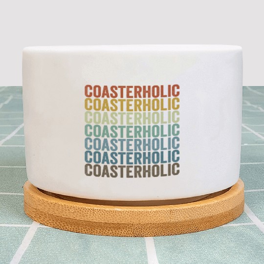 Coasterholic Roller Coaster Lover Plant Pots