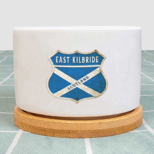 East Kilbride Scotland coat of arms flag design Plant Pots