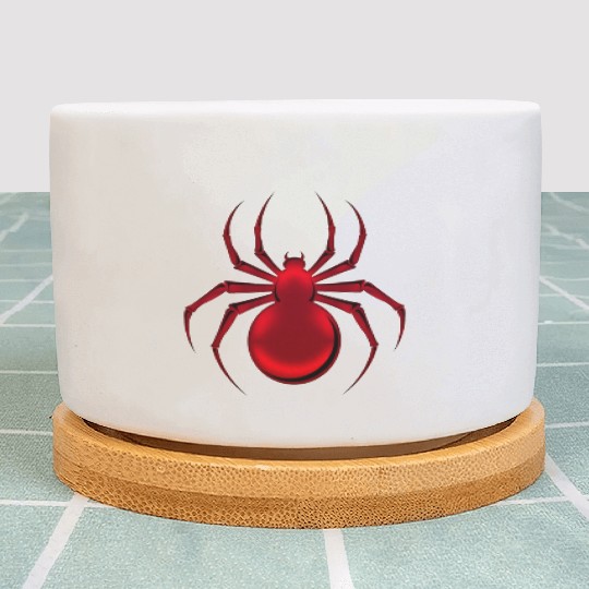 Red Spider Design Plant Pots