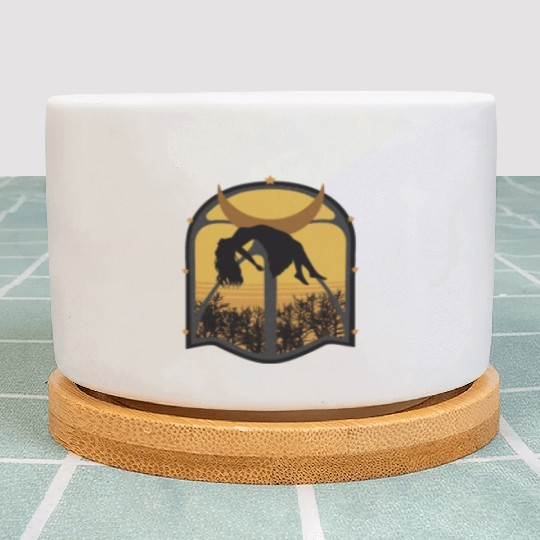 Abstract scary creepy woman Abstract scary creepy Plant Pots