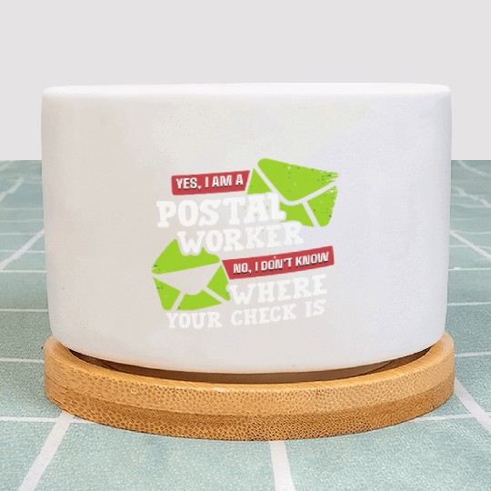 Postal Worker, postal worker, mailman, postman Plant Pots