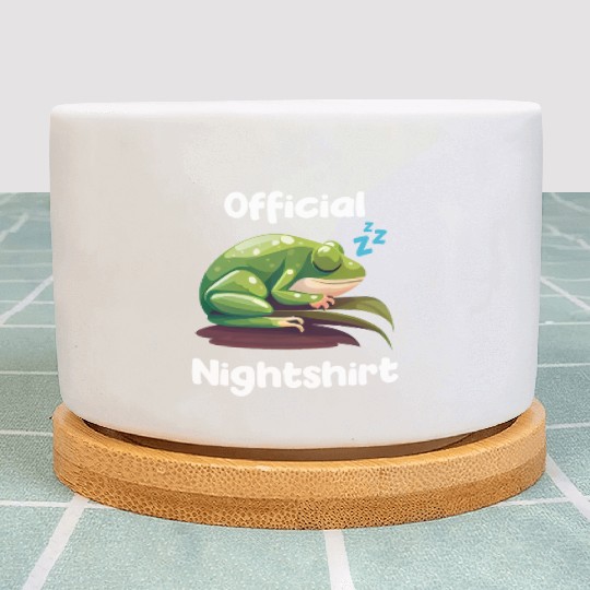 Cute Frog Sleepshirt Nightwear Nightshirt Sleep Plant Pots