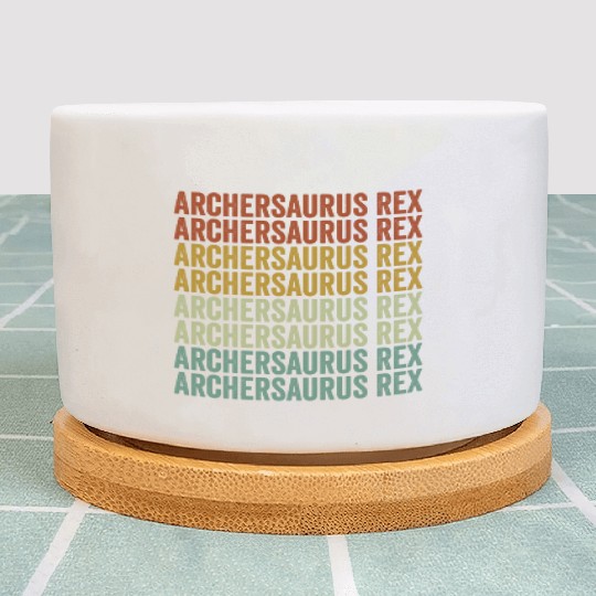 Archersaurus Rex Archer Bow And Arrow Rex Archery Plant Pots