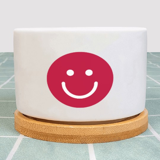 Flag of Japan with Smile face Plant Pots