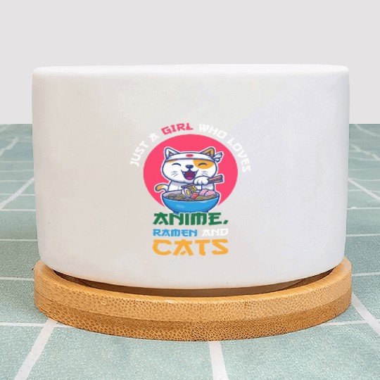 Just a girl who loves anime ramen and cats Plant Pots