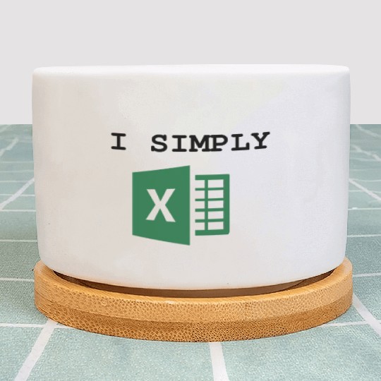 I Simply Excel Funny Accountant Spreadsheets Plant Pots