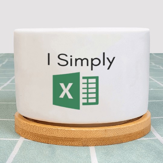 I Simply Excel Funny Accountant Spreadsheets Plant Pots