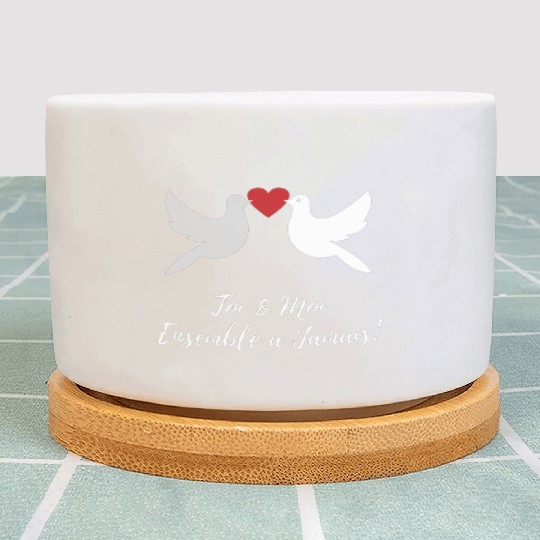 Idée cadeaux couples :Toi et moi ensemble à jamais Plant Pots