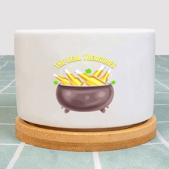 Beer Is The Real Treasure Pot Of Gold On St Plant Pots