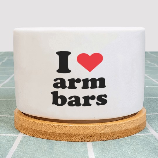 I Love Arm Bars Jiu Jitsu Merch Plant Pots