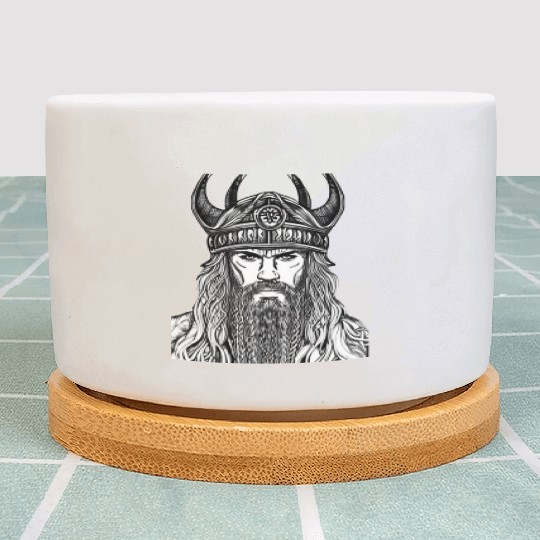 Viking Warrior Valhalla Norman Odin Plant Pots