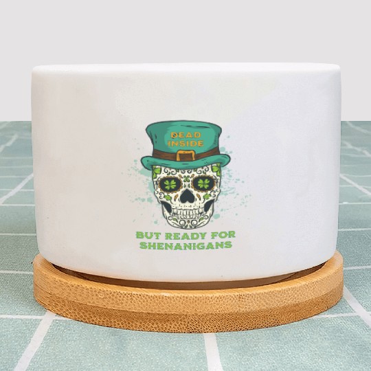 Dead Inside but Ready for Shenanigans Plant Pots