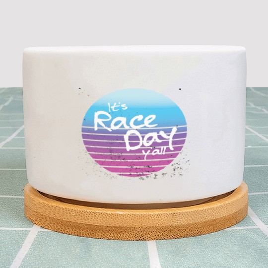 Its Race Day Y'all Retro Motorsports Racing Quote Plant Pots