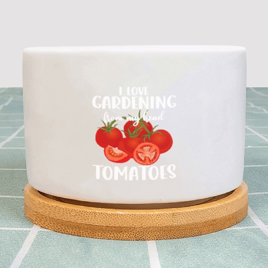 Vegetable Gardener Gardening Funny Pun Head Plant Pots