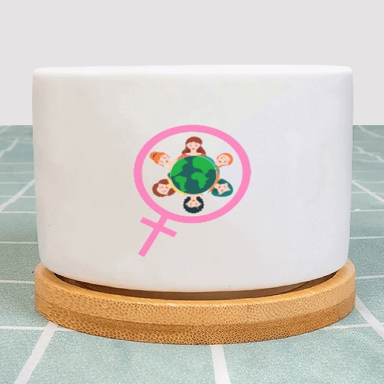 International Women's Day Embrace Equity Plant Pots