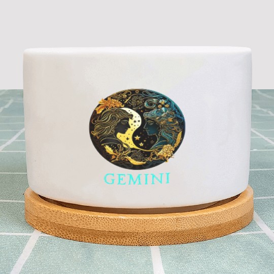 Embrace Your Gemini Identity: Gemini Pride Zodiac Plant Pots