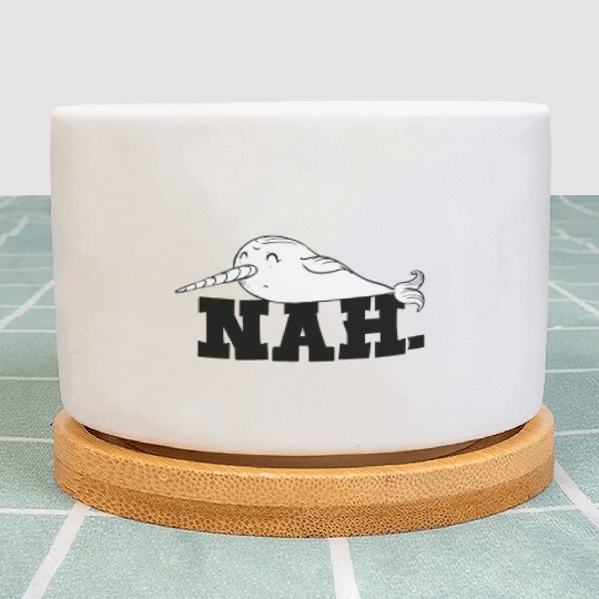Procrastinating Narwhal Lover Aquatic Animals Plant Pots