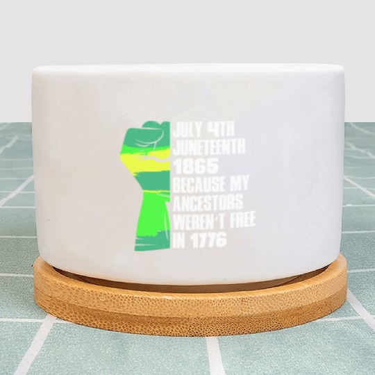 Juneteenth free since 1865 Black History US Africa Plant Pots