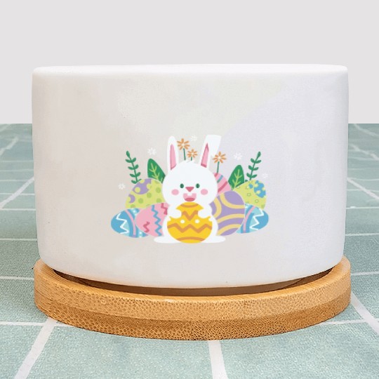 Cute Easter Bunny Egg Hunt Plant Pots