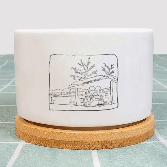 Cozy Winter Wonderland Plant Pots