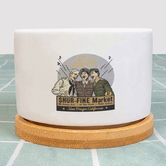 Vintage San Diego Liquor Store Plant Pots