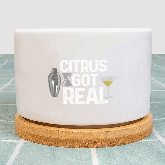 Citrus got real bartender Plant Pots