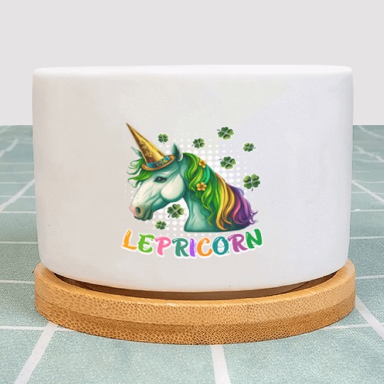 Lepricorn St. Patrick's Day Unicorn Women Plant Pots
