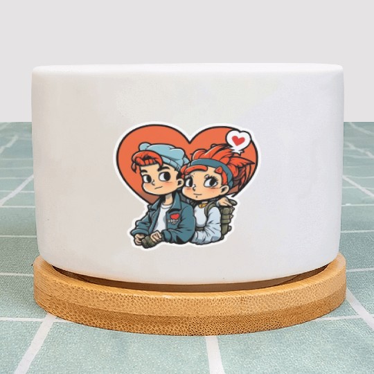 young couple Plant Pots