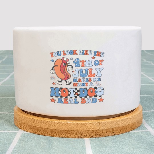 You Look Like 4th Of July Makes Me Want A Hot Dog Plant Pots