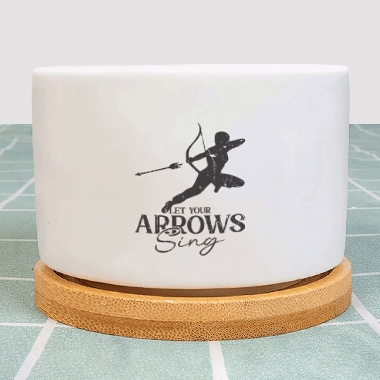 Let your arrows sing - Archery Plant Pots