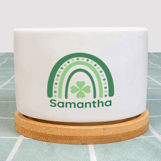 Samantha Clover Charm Boho Rainbow Plant Pots