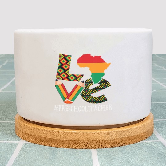 Preschool Teacher Love African American Plant Pots