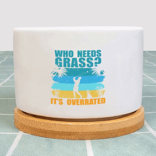 Who needs grass? It's overrated! Plant Pots