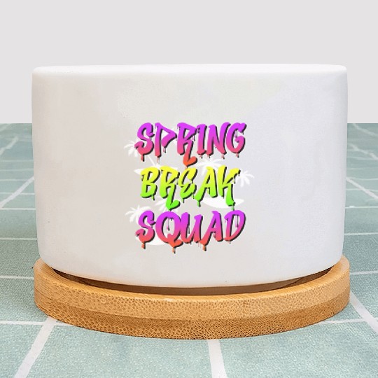 Spring Break Squad Summer Vacation Spring Break Plant Pots