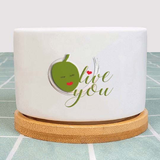 Olive you - I Love You Plant Pots