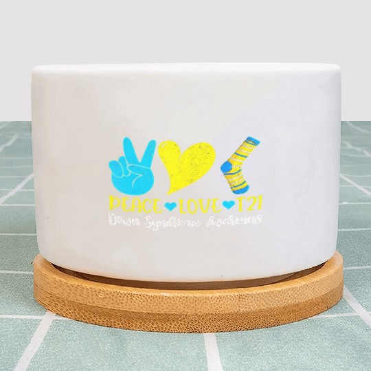 Hand Print Socks World Down Syndrome Awareness Day Plant Pots